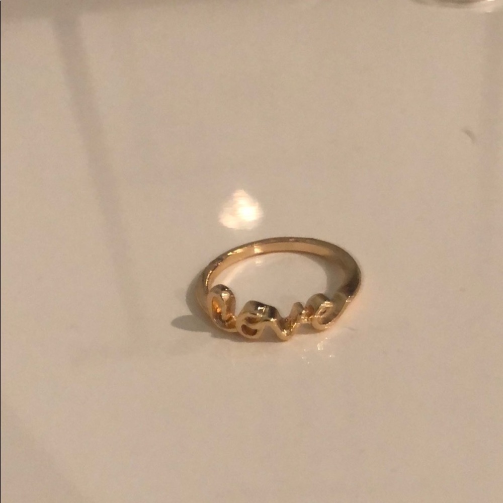 gold love ring